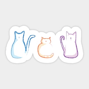 Colorful Friends Sticker